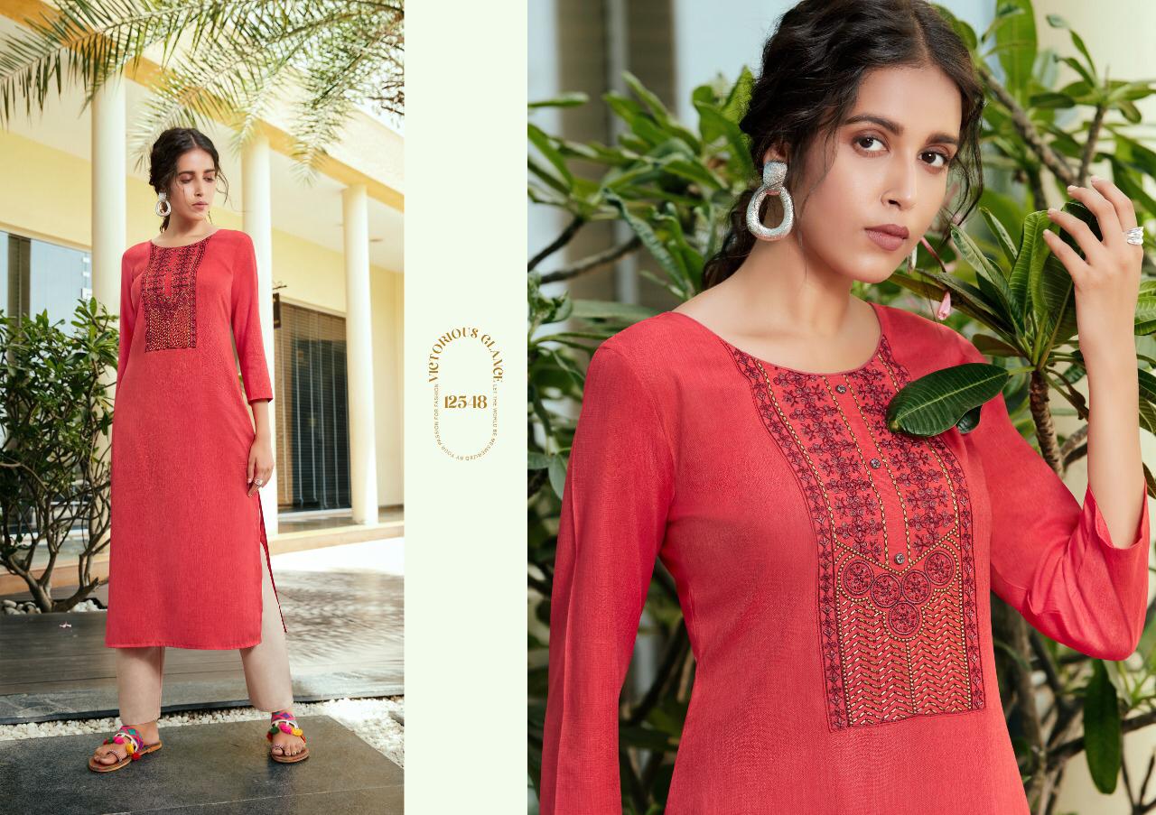 Kalaroop Lychee 2 Latest Fancy Designer Casual Wear Rayon Kurti Collection 